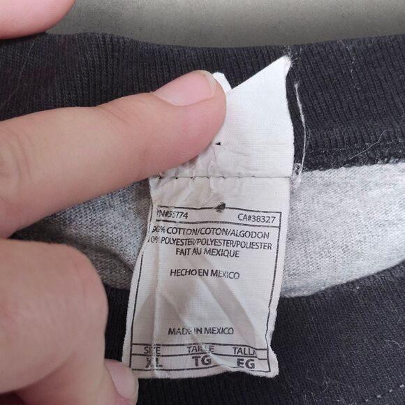 Y2K Vintage Mickey Style Rock Paper Scissors Raglan Tee XL Cartooncore Baseball - Picture 10 of 10